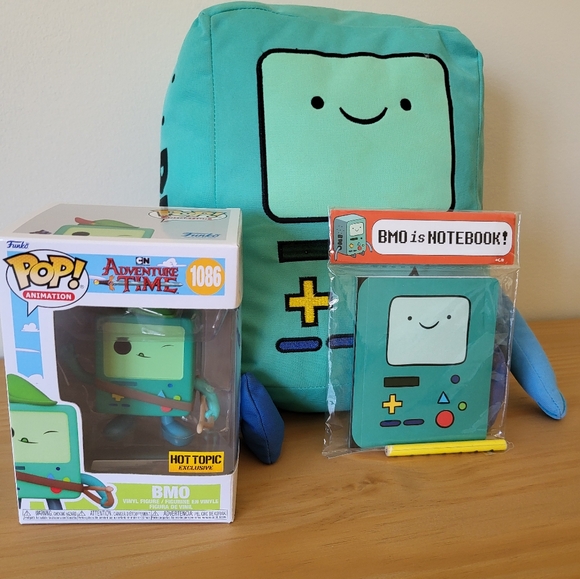 Adventure Time BMO Pop Funko And Notebook - Picture 1 of 5